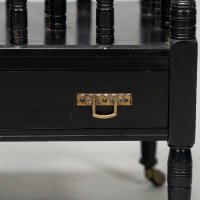 E. W. Godwin for Gillow and Co., attributed – Aesthetic Movement Walnut & Ebonised Canterbury - Thumbnail 11