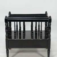 E. W. Godwin for Gillow and Co., attributed – Aesthetic Movement Walnut & Ebonised Canterbury - Thumbnail 19