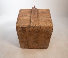 Chinese Antique Wooden Handled Bucket Originally Used to Carry & Measure Rice - Thumbnail 8