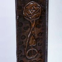 Liberty & Co – Arts & Crafts copper mirror with Ruskin jewel - Thumbnail 3