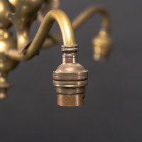 Arts and Crafts – Pair of Brass Three-Branch Ceiling Lights, c.1900 - Thumbnail 11