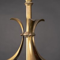 Arts and Crafts – Pair of Brass Three-Branch Ceiling Lights, c.1900 - Thumbnail 12