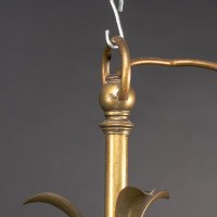 Arts and Crafts – Pair of Brass Three-Branch Ceiling Lights, c.1900 - Thumbnail 13