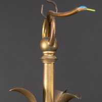 Arts and Crafts – Pair of Brass Three-Branch Ceiling Lights, c.1900 - Thumbnail 14