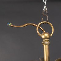 Arts and Crafts – Pair of Brass Three-Branch Ceiling Lights, c.1900 - Thumbnail 22