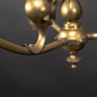 Arts and Crafts – Pair of Brass Three-Branch Ceiling Lights, c.1900 - Thumbnail 23