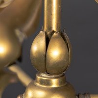 Arts and Crafts – Pair of Brass Three-Branch Ceiling Lights, c.1900 - Thumbnail 25