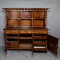 Phillip Webb, attributed. An Aesthetic Movement Walnut Arts & Crafts Style Dresser Sideboard by Morris & Co - Thumbnail 2