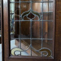 Liberty & Co., attributed. Arts & Crafts Oak Glazed Bookcase - Thumbnail 11