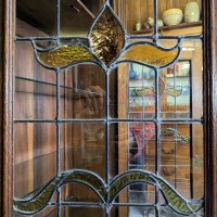 Liberty & Co., attributed. Arts & Crafts Oak Glazed Bookcase - Thumbnail 14