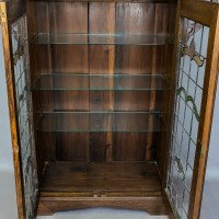 Liberty & Co., attributed. Arts & Crafts Oak Glazed Bookcase - Thumbnail 16