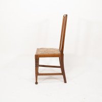 Morris & Co., Designed in the Offices of Richard Norman Shaw, Possibly by W. Lethaby. Six Arts and Crafts Oak Dining Chairs - Thumbnail 13