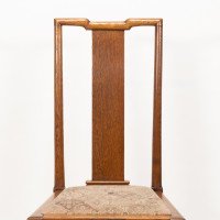 Morris & Co., Designed in the Offices of Richard Norman Shaw, Possibly by W. Lethaby. Six Arts and Crafts Oak Dining Chairs - Thumbnail 17