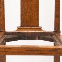 Morris & Co., Designed in the Offices of Richard Norman Shaw, Possibly by W. Lethaby. Six Arts and Crafts Oak Dining Chairs - Thumbnail 20