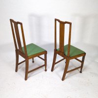 Morris & Co., Designed in the Offices of Richard Norman Shaw, Possibly by W. Lethaby. Five Arts and Crafts Oak Dining Chairs - Thumbnail 8