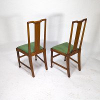 Morris & Co., Designed in the Offices of Richard Norman Shaw, Possibly by W. Lethaby. Five Arts and Crafts Oak Dining Chairs - Thumbnail 10