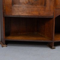 Bath Cabinet Makers, an Arts & Crafts Oak Sideboard with Dutch Inlaid Scenes - Thumbnail 11