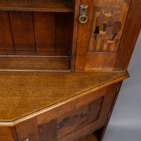 Bath Cabinet Makers, an Arts & Crafts Oak Sideboard with Dutch Inlaid Scenes - Thumbnail 23