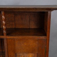Bath Cabinet Makers, an Arts & Crafts Oak Sideboard with Dutch Inlaid Scenes - Thumbnail 25