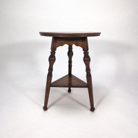 Garnet & Sons of Warrington. A Good Quality Aesthetic Movement Oak Side or Cricket Table - Thumbnail 2