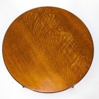 Garnet & Sons of Warrington. A Good Quality Aesthetic Movement Oak Side or Cricket Table - Thumbnail 7