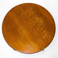 Garnet & Sons of Warrington. A Good Quality Aesthetic Movement Oak Side or Cricket Table - Thumbnail 8