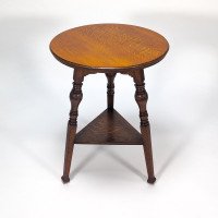 Garnet & Sons of Warrington. A Good Quality Aesthetic Movement Oak Side or Cricket Table - Thumbnail 9
