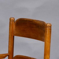 Frank Brangwyn Style Of. An Arts & Crafts Bobbin Turned Cotswold Style Oak Armchair - Thumbnail 13