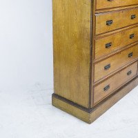 Lambs of Manchester, attributed. A Rare Aesthetic Movement Tall Chest of Drawers - Thumbnail 6