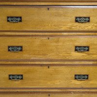Lambs of Manchester, attributed. A Rare Aesthetic Movement Tall Chest of Drawers - Thumbnail 9