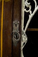 J. S. Henry, attributed. Arts & Crafts Mahogany & Inlaid Display Cabinet - Thumbnail 11
