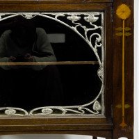 J. S. Henry, attributed. Arts & Crafts Mahogany & Inlaid Display Cabinet - Thumbnail 6