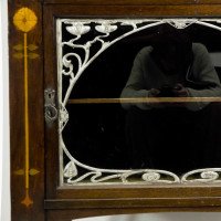 J. S. Henry, attributed. Arts & Crafts Mahogany & Inlaid Display Cabinet - Thumbnail 7