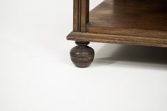 Aesthetic Movement Walnut Cabinet of Architectural Form with Carved Decoration - Thumbnail 22