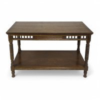 Bruce Talbert for Gillow and Co., attributed – Gothic Revival Two-Tier Library Table