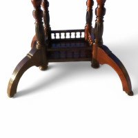 Aesthetic Movement Walnut Octagonal Centre Table with Turned & Fluted Legs - Thumbnail 5