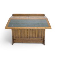 Gillows of Lancaster, attributed. Gothic Revival Oak Architect's Desk - Thumbnail 1