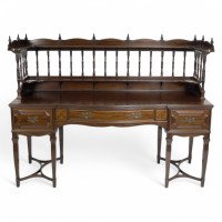 George Jack for Morris & Co., An Arts & Crafts Inlaid Mahogany Sideboard