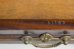 Lamb of Manchester, an Aesthetic Movement Walnut Writing Desk with New Leather - Thumbnail 3