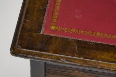 Lamb of Manchester, an Aesthetic Movement Walnut Writing Desk with New Leather - Thumbnail 5