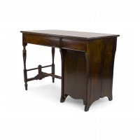 Lamb of Manchester, an Aesthetic Movement Walnut Writing Desk with New Leather - Thumbnail 13