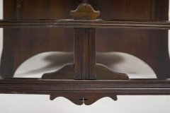Lamb of Manchester, an Aesthetic Movement Walnut Writing Desk with New Leather - Thumbnail 18