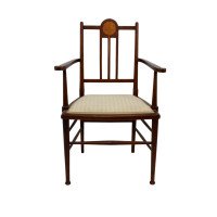 Liberty & Co. In the Style of G. M. Ellwood – Arts and Crafts Walnut Armchair - Thumbnail 2