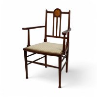 Liberty & Co. In the Style of G. M. Ellwood – Arts and Crafts Walnut Armchair