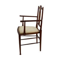 Liberty & Co. In the Style of G. M. Ellwood – Arts and Crafts Walnut Armchair - Thumbnail 3