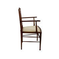 Liberty & Co. In the Style of G. M. Ellwood – Arts and Crafts Walnut Armchair - Thumbnail 5