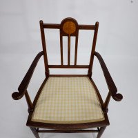 Liberty & Co. In the Style of G. M. Ellwood – Arts and Crafts Walnut Armchair - Thumbnail 9