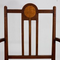 Liberty & Co. In the Style of G. M. Ellwood – Arts and Crafts Walnut Armchair - Thumbnail 12