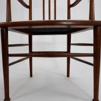 Liberty & Co. In the Style of G. M. Ellwood – Arts and Crafts Walnut Armchair - Thumbnail 13