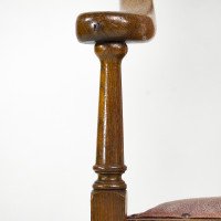 J. S. Henry. An Ash Arts & Crafts Armchair with an Elongated Back & Curled Ears to the Top - Thumbnail 5